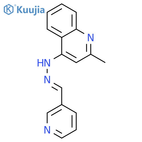 3-Pyridinecarboxaldehyde,2-(2-methyl-4-quinolinyl)hydrazone structure