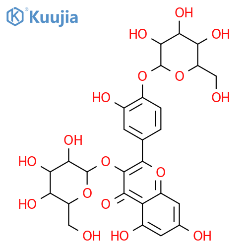 Quercetin 3,4'-Diglucoside structure