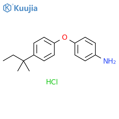 4-4-(2-Methylbutan-2-yl)phenoxyaniline Hydrochloride structure