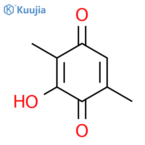 3-Hydroxy-2,5-dimethyl-1,4-benzoquinone structure