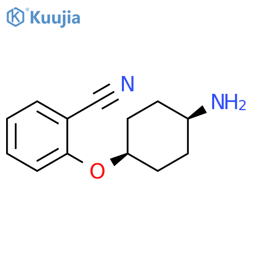 Benzonitrile, 2-[(cis-4-aminocyclohexyl)oxy]- structure