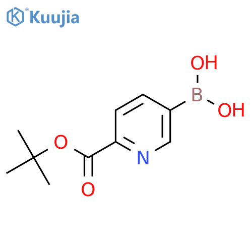 (6-(tert-Butoxycarbonyl)pyridin-3-yl)boronic acid structure