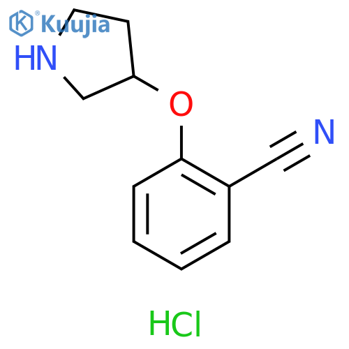 2-(pyrrolidin-3-yloxy)benzonitrile hydrochloride structure