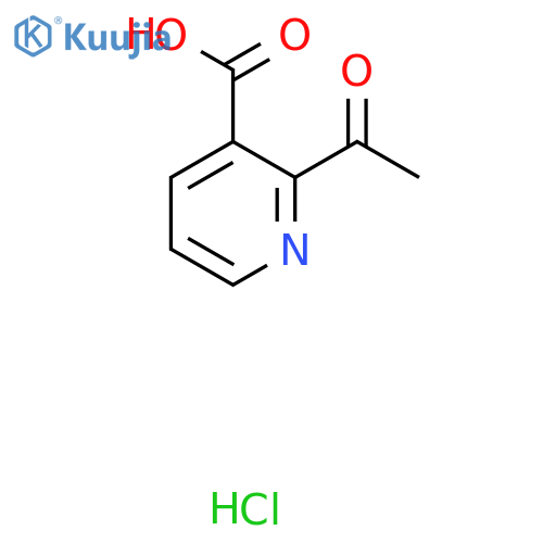 2-Acetylnicotinic acid hydrochloride structure