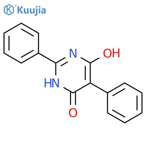 4(3H)-Pyrimidinone,6-hydroxy-2,5-diphenyl- structure