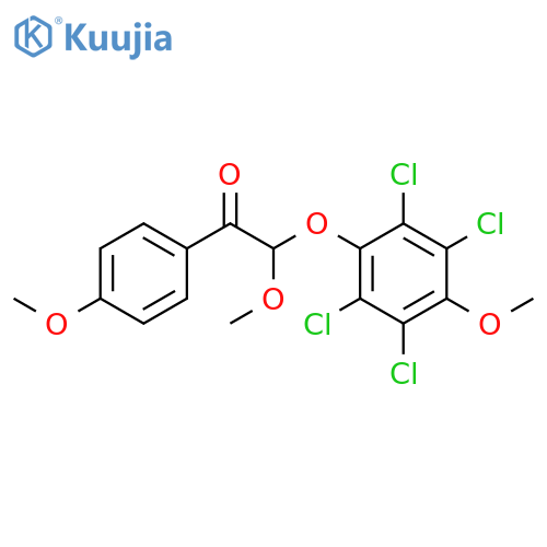 Ethanone, 2-methoxy-1-(4-methoxyphenyl)-2-(2,3,5,6-tetrachloro-4-methoxyphenoxy)- structure