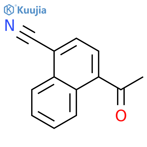 1-Naphthalenecarbonitrile, 4-acetyl- structure