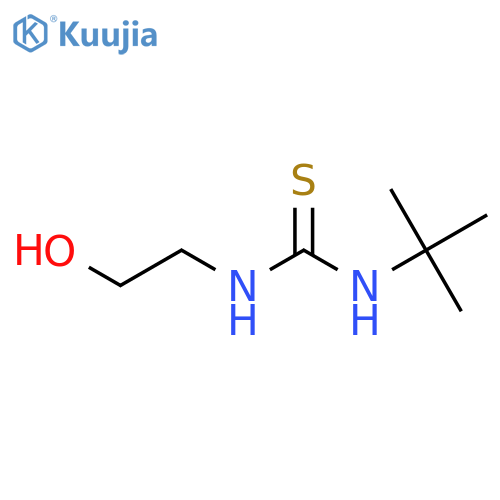 Thiourea, N-(1,1-dimethylethyl)-N'-(2-hydroxyethyl)- structure
