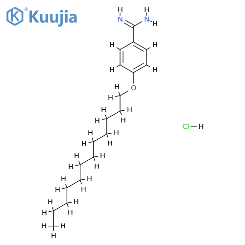 4-(dodecyloxy)benzenecarboximidamide Hydrochloride (en)benzenecarboximidamide, 4-(dodecyloxy)-, Monohydrochloride (en) structure