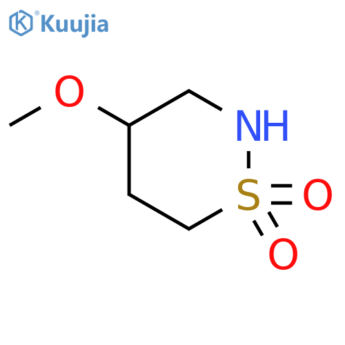 2H-1,2-Thiazine,tetrahydro-4-methoxy-, 1,1-dioxide structure