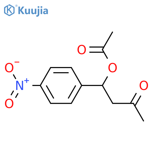 2-Butanone, 4-(acetyloxy)-4-(4-nitrophenyl)-, (4R)- structure
