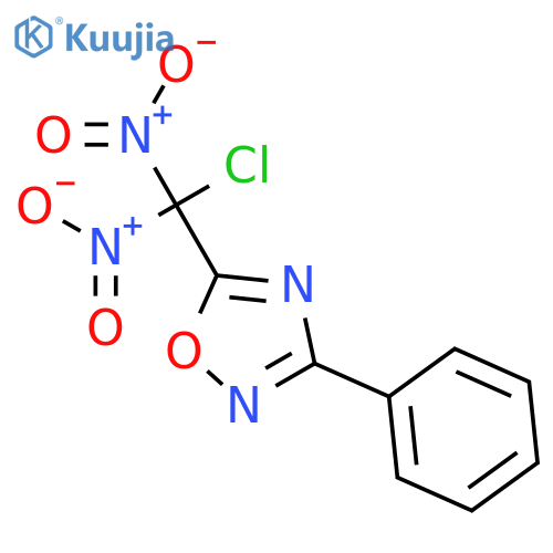 1,2,4-Oxadiazole, 5-(chlorodinitromethyl)-3-phenyl- structure