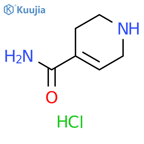 4-Pyridinecarboxamide, 1,2,3,6-tetrahydro-, hydrochloride (1:1) structure