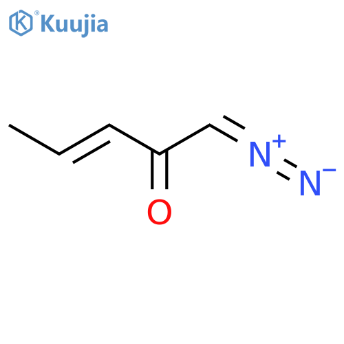 4-Methyl-1-diazo-3-buten-2-one structure