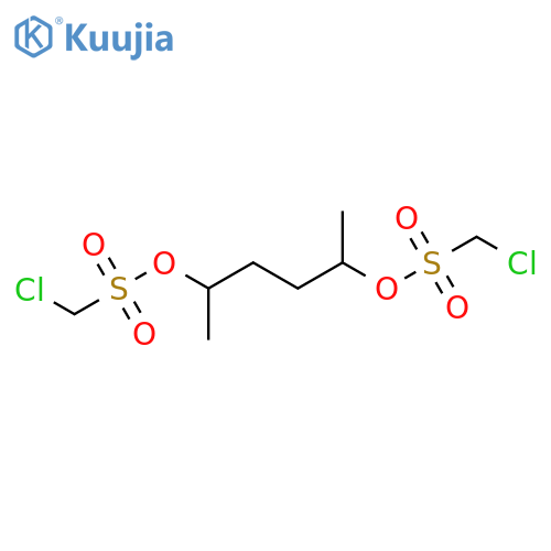 Methanesulfonic acid, chloro-, 1,4-dimethyl-1,4-butanediyl ester (9CI) structure