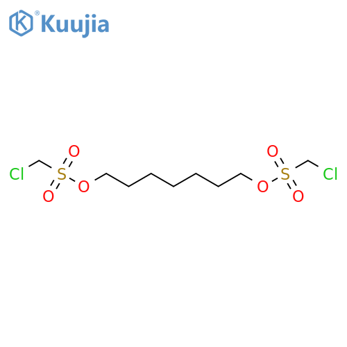 Methanesulfonic acid, chloro-, 1,7-heptanediyl ester (9CI) structure