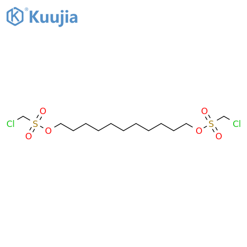 Methanesulfonic acid, chloro-, 1,11-undecanediyl ester structure