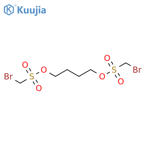 Methanesulfonic acid, bromo-, 1,4-butanediyl ester (9CI) structure