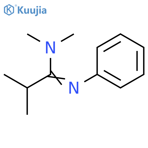 Propanimidamide, N,N,2-trimethyl-N'-phenyl- structure
