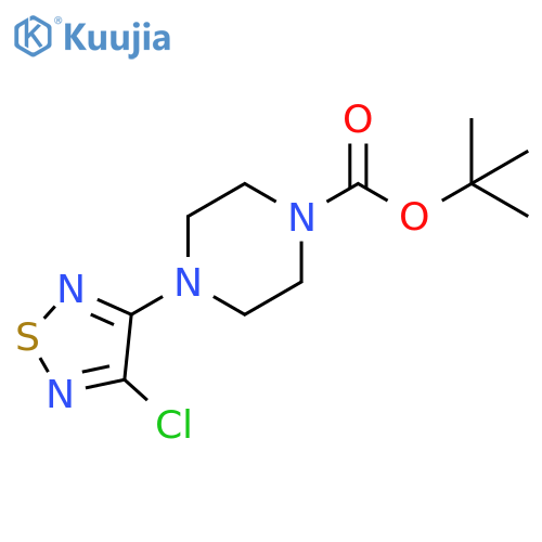 tert-butyl 4-(4-chloro-1,2,5-thiadiazol-3-yl)piperazine-1-carboxylate structure