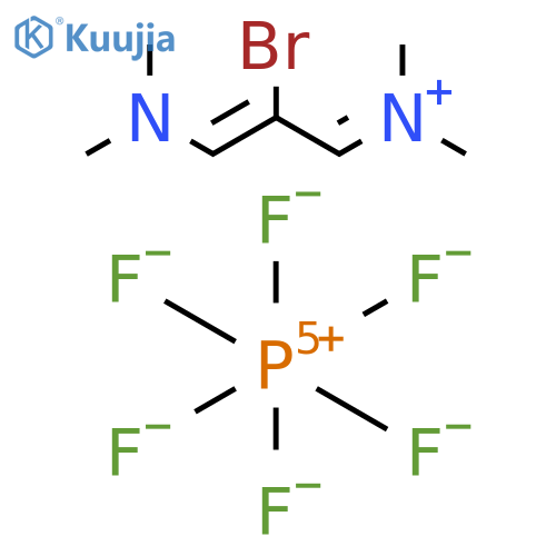 2-Propen-1-aminium, 2-bromo-3-(dimethylamino)-N,N-dimethyl-, (2Z)-, hexafluorophosphate(1-) (1:1) structure