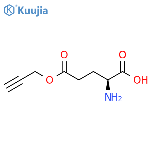 L-Glutamic acid, 5-(2-propyn-1-yl) ester structure