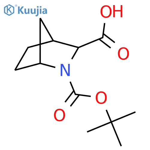 (1R,3S,4S)-2-[(tert-butoxy)carbonyl]-2-azabicyclo[2.2.1]heptane-3-carboxylic acid structure