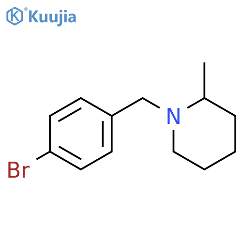 1-(4-Bromo-benzyl)-2-methyl-piperidine structure