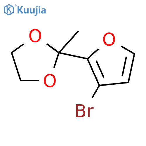 1,3-Dioxolane, 2-(3-bromo-2-furanyl)-2-methyl- structure