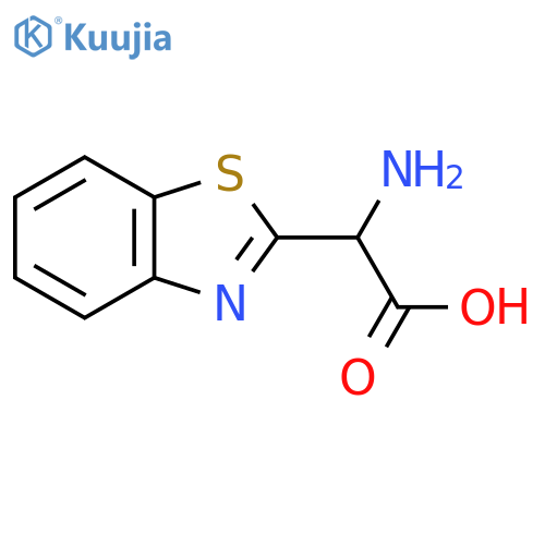 2-Amino-2-(1,3-benzothiazol-2-yl)acetic acid structure