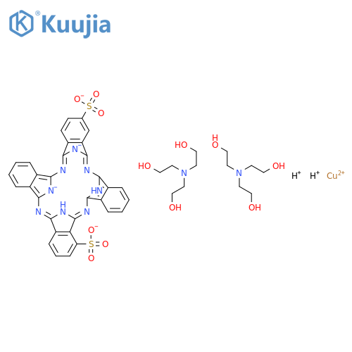 Copper phthalocyanine disulfonicacid structure