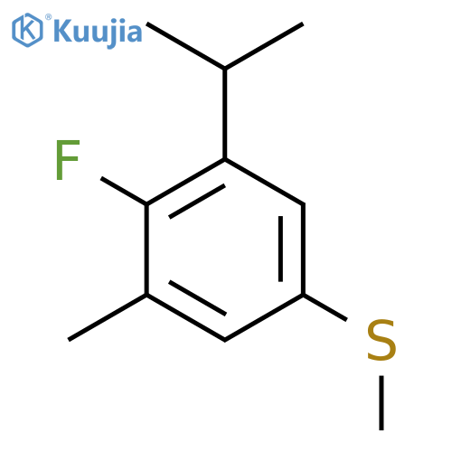 (4-Fluoro-3-isopropyl-5-methylphenyl)(methyl)sulfane structure