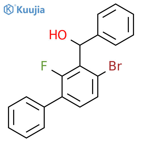 (4-Bromo-2-fluoro-[1,1'-biphenyl]-3-yl)(phenyl)methanol structure