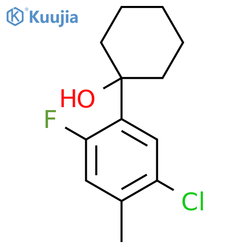 1-(5-Chloro-2-fluoro-4-methylphenyl)cyclohexanol structure