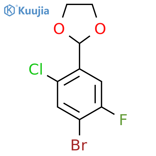 2-(4-Bromo-2-chloro-5-fluorophenyl)-1,3-dioxolane structure