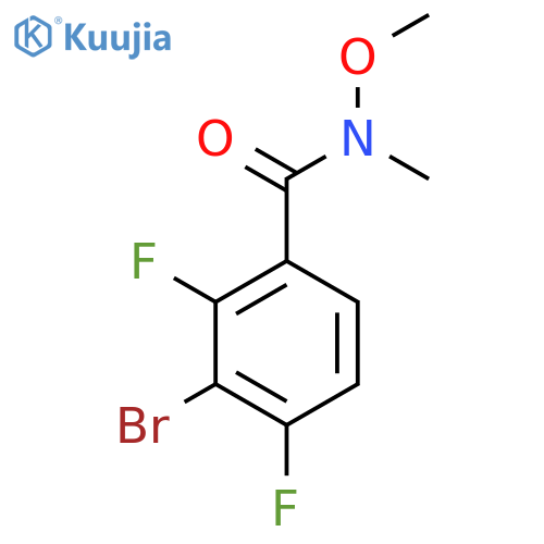 3-Bromo-2,4-difluoro-N-methoxy-N-methylbenZamide structure