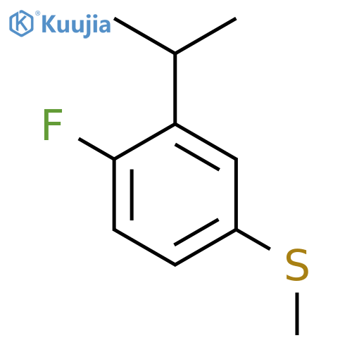 (4-Fluoro-3-isopropylphenyl)(methyl)sulfane structure