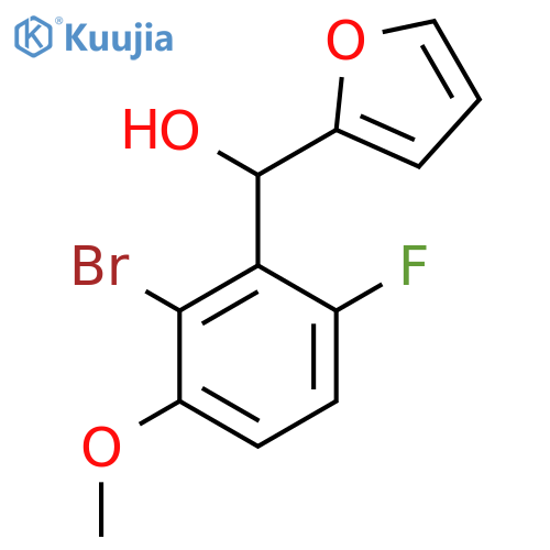 (2-Bromo-6-fluoro-3-methoxyphenyl)(furan-2-yl)methanol structure
