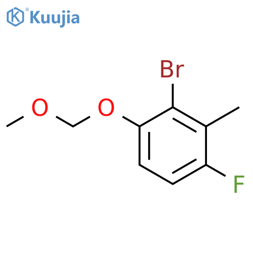 2-Bromo-4-fluoro-1-(methoxymethoxy)-3-methylbenZene structure