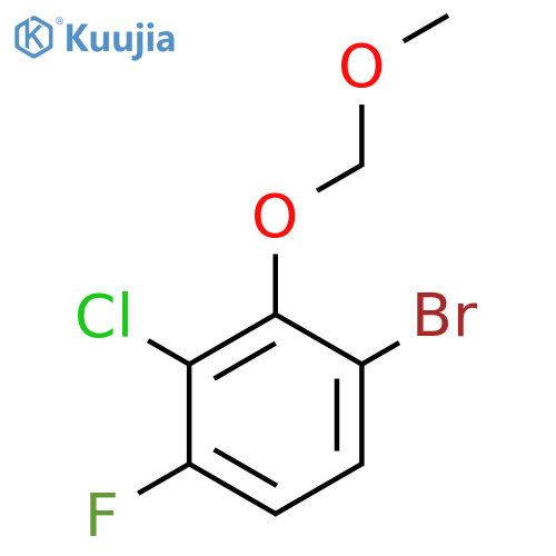 1-Bromo-3-chloro-4-fluoro-2-(methoxymethoxy)benZene structure