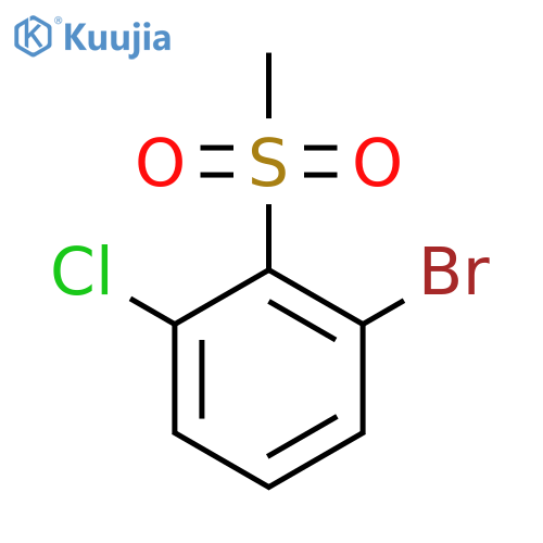 1-Bromo-3-chloro-2-(methylsulfonyl)benZene structure