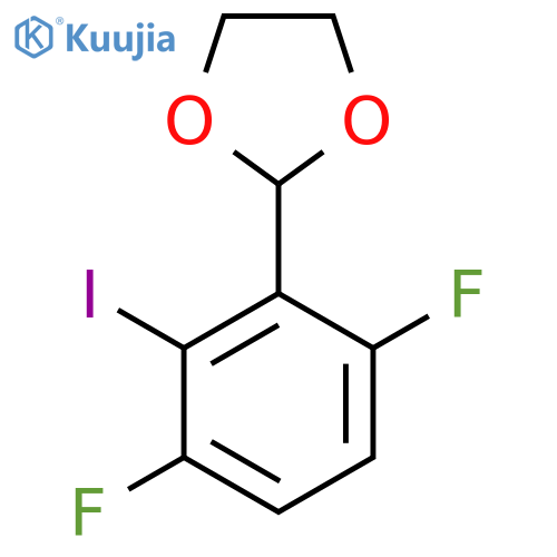 2-(3,6-Difluoro-2-iodophenyl)-1,3-dioxolane structure