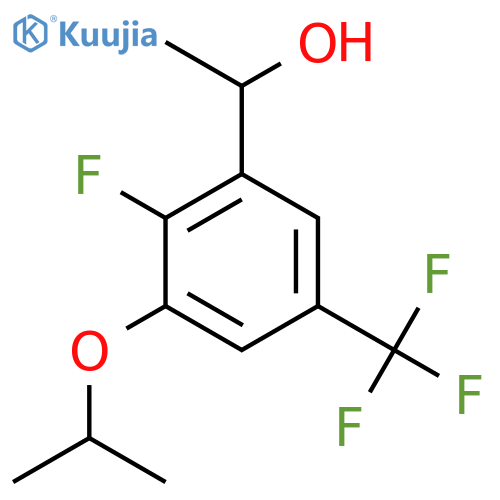 1-(2-Fluoro-3-isopropoxy-5-(trifluoromethyl)phenyl)ethanol structure