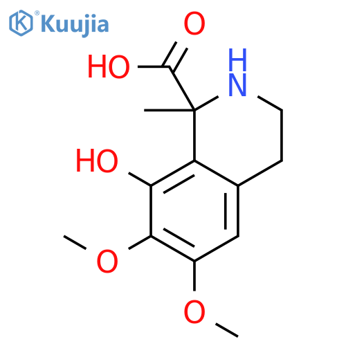 1-Isoquinolinecarboxylicacid, 1,2,3,4-tetrahydro-8-hydroxy-6,7-dimethoxy-1-methyl- (9CI) structure