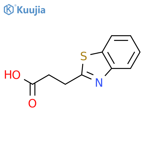 3-(1,3-benzothiazol-2-yl)propanoic acid structure