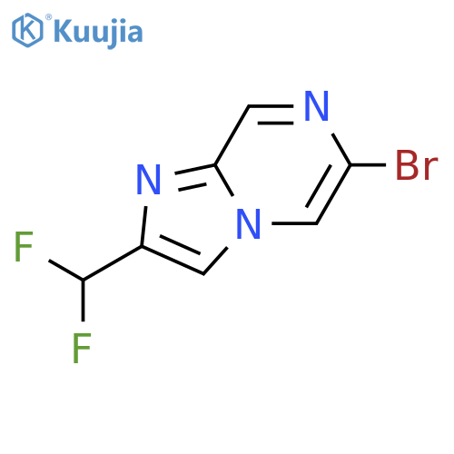 6-溴-2-(二氟甲基)咪唑并[1,2-A]吡嗪 structure