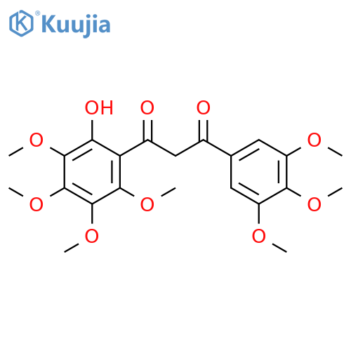 1,3-Propanedione, 1-(2-hydroxy-3,4,5,6-tetramethoxyphenyl)-3-(3,4,5-trimethoxyphenyl)- structure