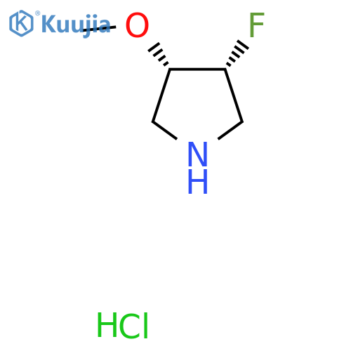 (3R,4S)-3-Fluoro-4-methoxy-pyrrolidine HCl structure