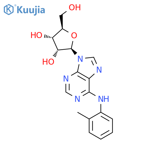 Adenosine, N-(2-methylphenyl)- structure