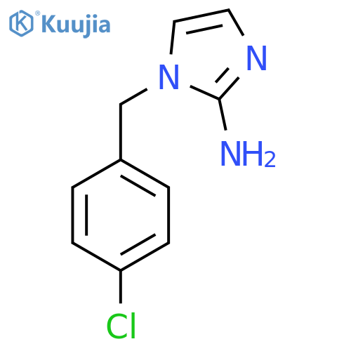 1-(4-chlorophenyl)methyl-1H-imidazol-2-amine structure